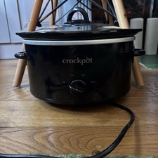 Crockpot Oval Slow Cooker 3.7L Black Dishwasher Safe