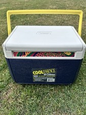 Vintage Coleman Cool Essence 10 Quart Cooler Drinks Box Camping Holiday Beach