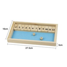 Shut the Box Dice Board Game
