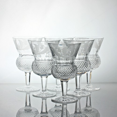Set six edinburgh crystal - set,