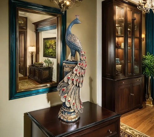 Elegant peacock ornament - elegant,