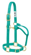 Heavy Duty Horse Harness with Triple Ply Cheek Premium Nylon and Brass Hardware