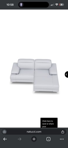 Natuzzi speranza grey leather - speranza,
