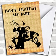 Retro Band Playing Birthday