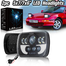 Pair 7x6" 5X7" LED Headlights