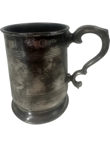 Antique pewter tankard - pewter,