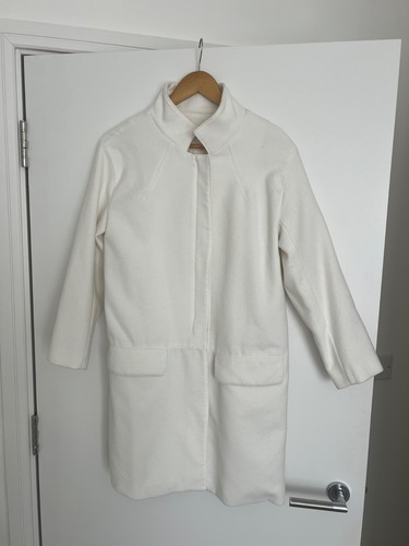 Zara white coat