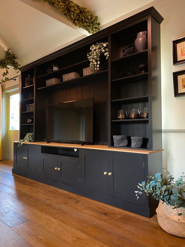 Media wall unit handmade - wall,