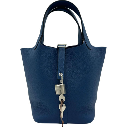 Hermes picotin lock bleu - hermes,