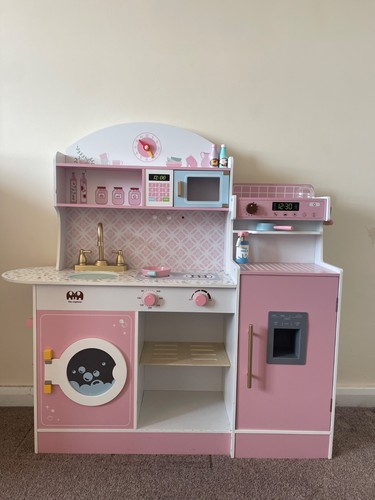 Kids wooden kitchen play set - kids,