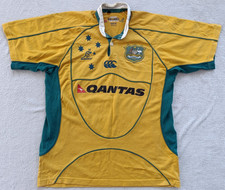 Australia Wallabies Canterbury Qantas vintage rugby shirt size M