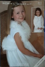 New Original Sirdar Foxy Snuggly Pearls Dk Shrug Knitting Pattern 2172