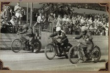 Antique vintage speedway race