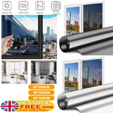 One Way Mirror Window Reflective Film Home Privacy Solar Tint Foil Glass Sticker