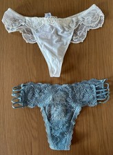 2 Pack Luxury Thong Briefs, Hollister & Lise Charmel  Size Small