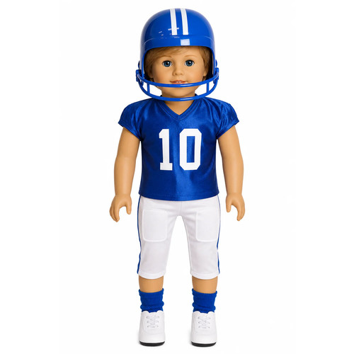 Blue football uniform - blue,