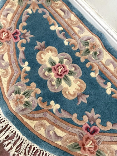 Vintage chinese rug blue - vintage,