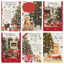 To The Cat Christmas Card ~  Christmas Wishes To The Cat