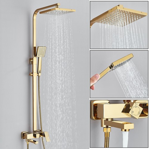Gold shower taps - gold,