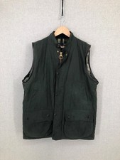 Barbour Westmorland Waxed Gilet Mens XL Green Jacket Excellent Condition