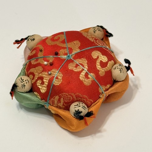 Vintage oriental red gold - vintage, silk