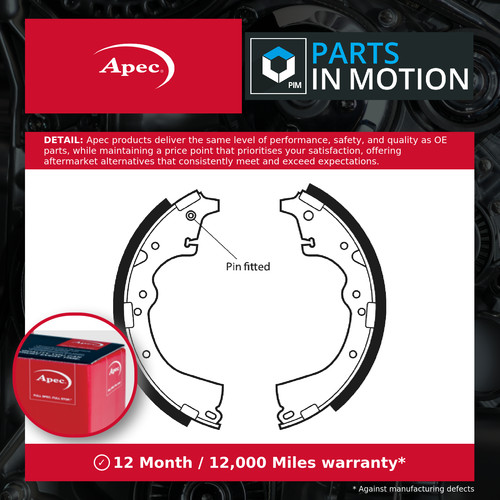 Brake shoes set fits - brake, toyota