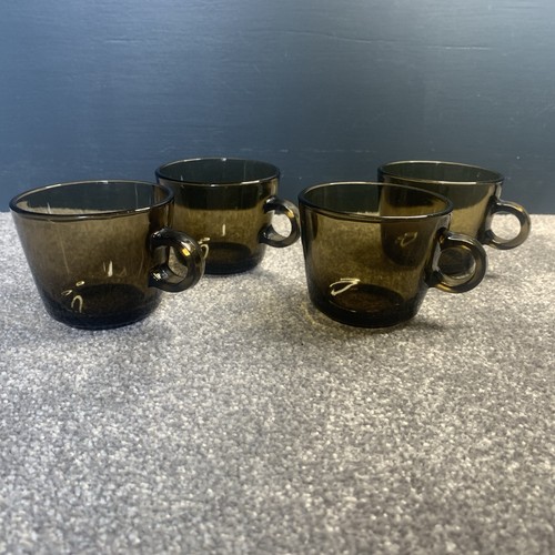 Vintage vereco smoked glass - smoked,