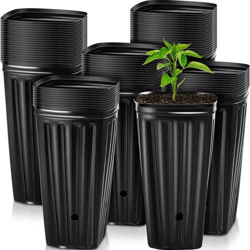 Tall square nursery pots - square,