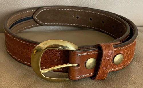 Aker brown leather pistol - aker,