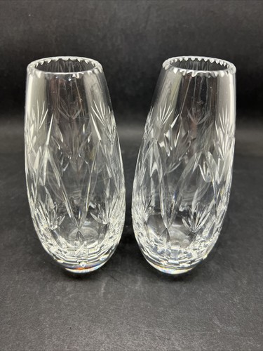 Pair webb corbett cut glass - corbett,