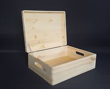 Plain Wood Box Lidded Craft