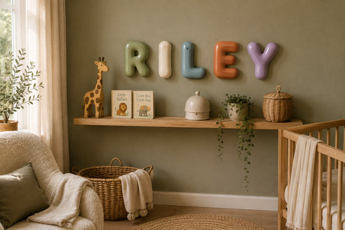 Bubble nursery wall letters - bubble,