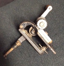 Antique Columbus Coated Fabrics Co. Cast Iron Tabletop Fabric Crimper/Mangle