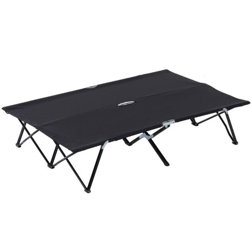 Double camping folding cot - camping,