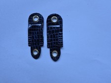  PAIR OF BRIGHT BLUE ALYMERI  LEATHER ANKLETS FOR FALCONRY MEDIUM SIZE