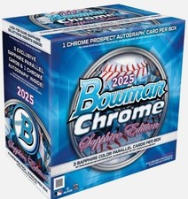 NEW! Pre-order - 2025 Bowman Chrome Baseball SAPPHIRE Edition Sealed Hobby Box!