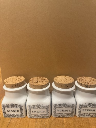 Arabia finland spice jars - arabia,