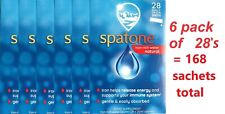 6 pack x Spatone Iron Rich Water, Natural Iron Supplement, Original, 28 sachets