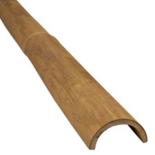 Short Lengths Natural Guadua Half Round Bamboo Pole 7-9cm Diameter - Home Garden