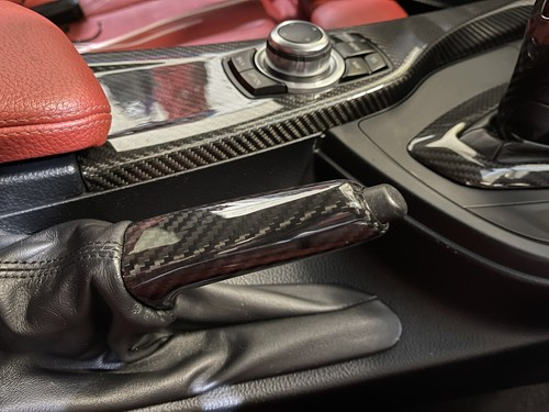 Real carbon fibre hand brake - hand,
