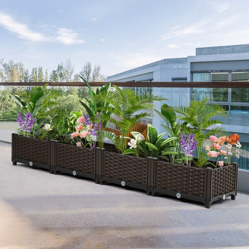 Trough plant pot long - long, plastic