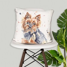 Yorkshire Terrier Cushion Pre-Filled Cushion Pillow Yorkie Dog Lover Gift