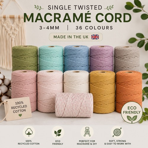 Macrame cotton cord 4mm - 🌿macrame,