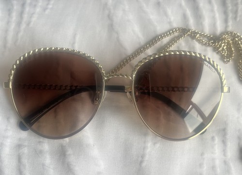 Chanel pantos gold brown - chanel,