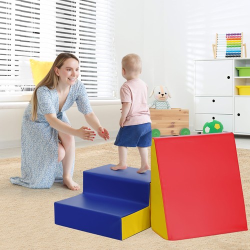 Soft step slide foam play - slide,