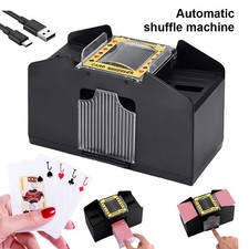 4-Deck Casino Automatic Card Shuffler for Blackjack, UNO, Poker Card Games
