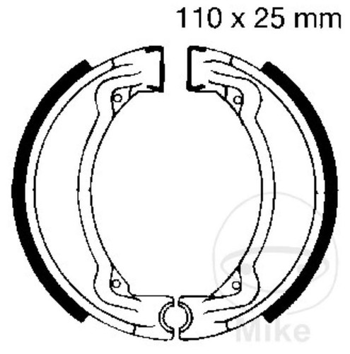 Ebc brake shoes for yamaha - for, dt