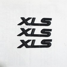 3x Matte XLS Black Metal Badge
