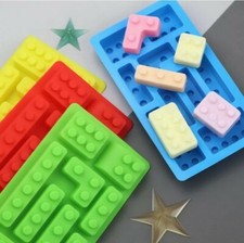 Mini Blocks Shape Ice Bricks Cube Cubes Silicone Mold Mould Wax Melts Chocolate