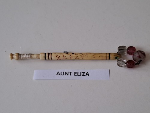 Antique bone lace bobbin with - bone,